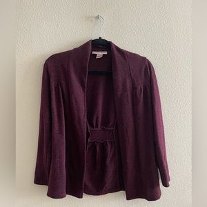 Burgundy Cardigan